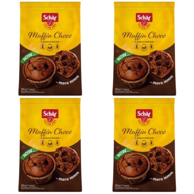 4x Schär Muffin Choco 5 Monoportionen 225gr (5x45gr)