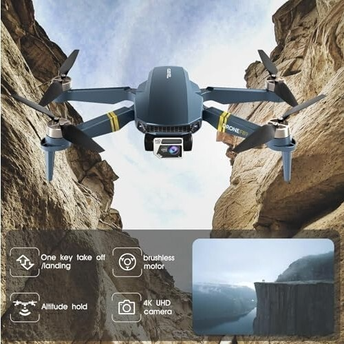 Brushless Motor Drone, 40+ mins Flight Time, Wi-Fi FPV, 120°Wide-Angle 4K HD Cam - Picture 2 of 10