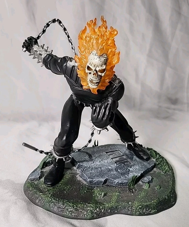 Estatua Ghost Rider de Corgi escala 1:12 edición limitada #1579 de 2500! ¡Con caja! Foto 2 de 4
