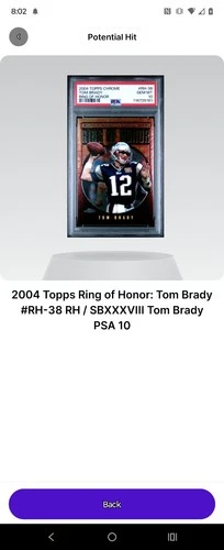 2004 Topps Chrome Tom Brady #RH-38 New England Patriots Ring of Honor PSA 10