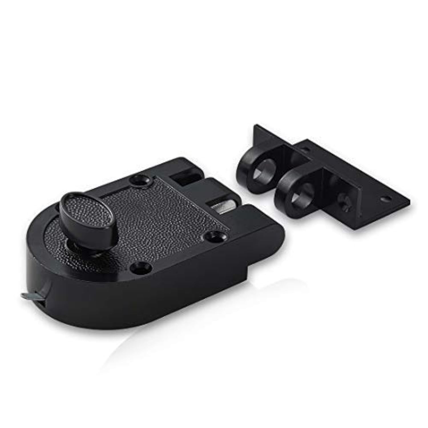 Black Jimmy Proof Deadbolt Lock with Keyed Entry