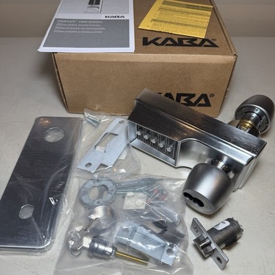 Kaba Simplex 1021S-26D-41 Mechanical Push Button Lockset, Knob, NEW
