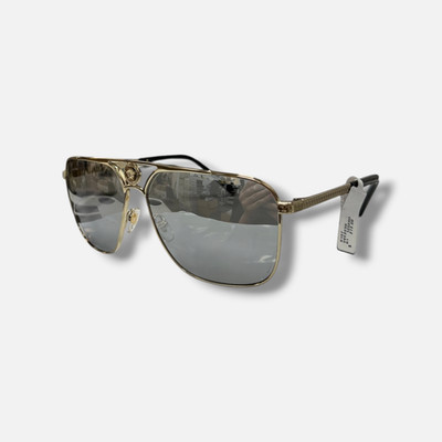 Versace 2238 1252/6G Men's Gold Aviator Sunglasses 61-13-140