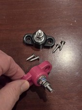 2PCS 3/8" Car Single Stud Battery Junction Post Block 12V Power Ground Terminal