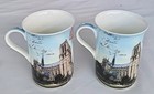 Set of 2, Stechcol, Paris, Notre Dame,  Coffee Cups, Gracie Bone China. — photo 1