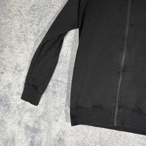 Apple Store Employee Jacket Full Zip Adult Size Small Logo Black Cotton Blend image 4