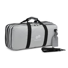 4 Pocket - Gray - Chef Knife Bag Holds 20 Knives 4 Storage Compartments,Profe...