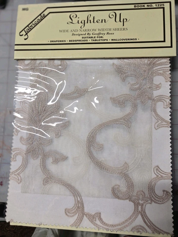 Fabricade Lighten Up 56 Embroidered Fabric  Sheers Sample Book  - Image 2 of 4