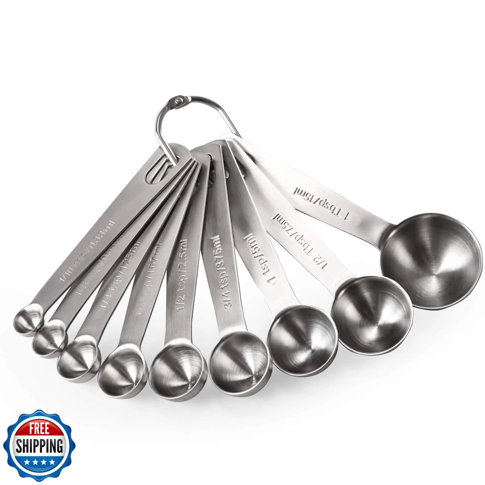 Measuring Spoons: U-Taste 18/8 Stainless Steel Measuring Spoons S