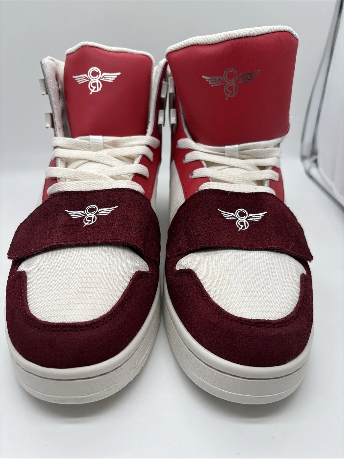 CREATIVE RECREATION CESARIO HI RED WHITE SIZE 10.5 NWOB