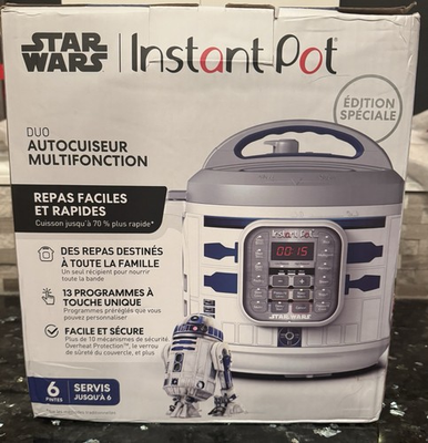 #ad Instant Pot Duo 7 in 1 Star Wars R2 D2 Edition 6 Qt Multi Use Pressure Cooker $139.99