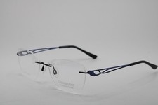 NEW CHARMANT TITANIUM PERFECTION CH10979 NV NAVY AUTHENTIC EYEGLASSES 52-17