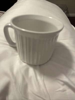 Corning Ware Soup Mug 20 Oz Cups French white EUC.        no lid           f3