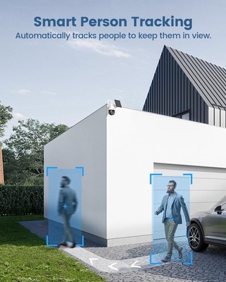 AOSU C9E2CA11 (SolarCam D1 SE) Solar Security Camera Wireless Outdoor-OPEN BOX! 