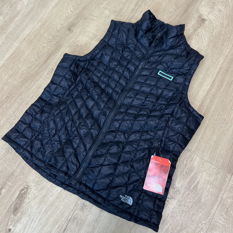 The North Face Thermoball Eco Vest Womens XL Black Puffer Full Zip - Image 2 of 4