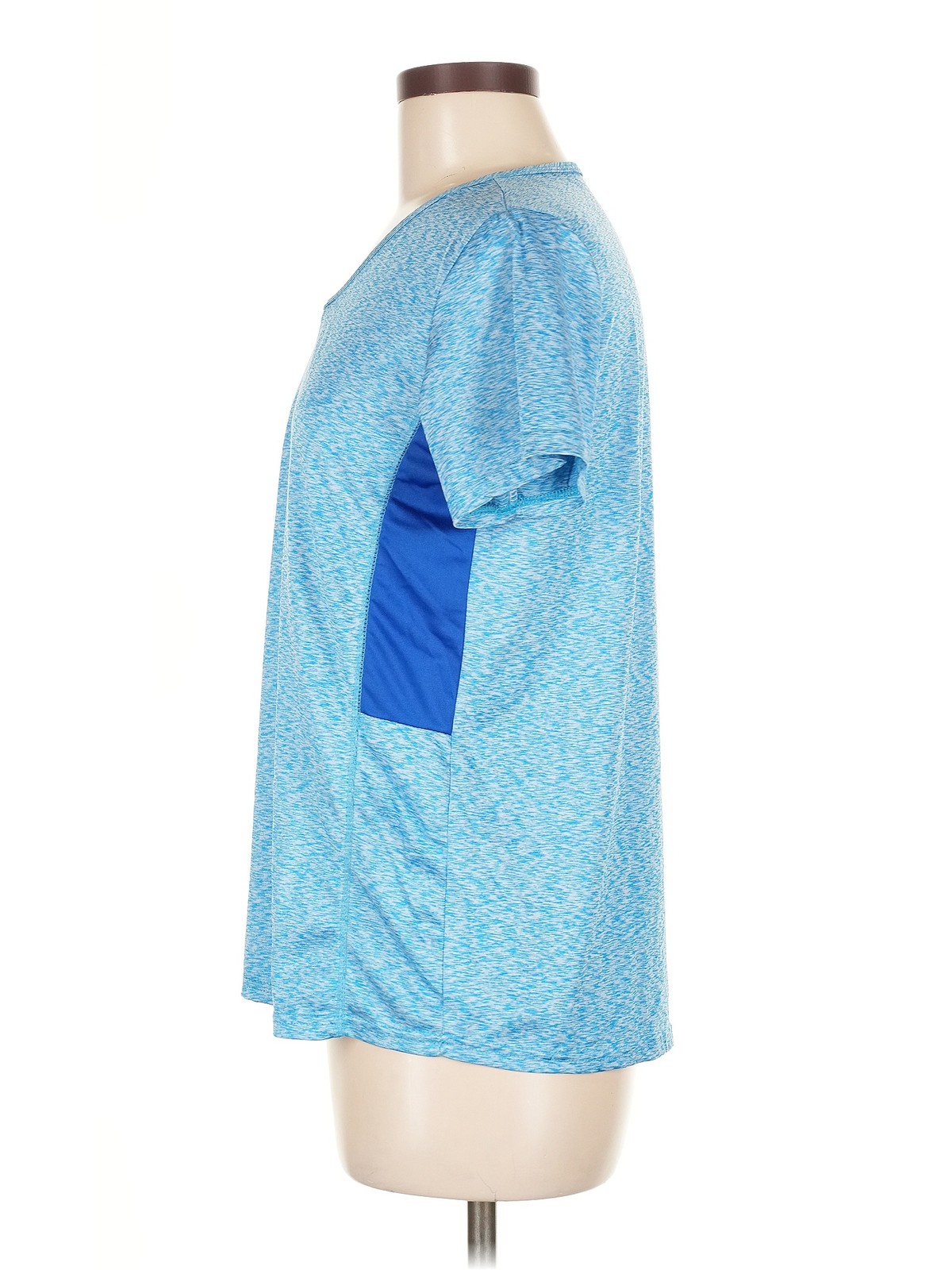 Real Essentials Women Blue Active T-Shirt L thumbnail 4