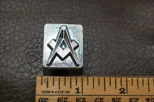 Vintage Leather Carving Tool Stamp Craftool Co. USA 8209 Masons Masonic Symbol