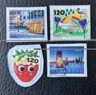 Lot of 4 Swiss Stamps Year 2025 - On Fragment - Briefmarken Z88