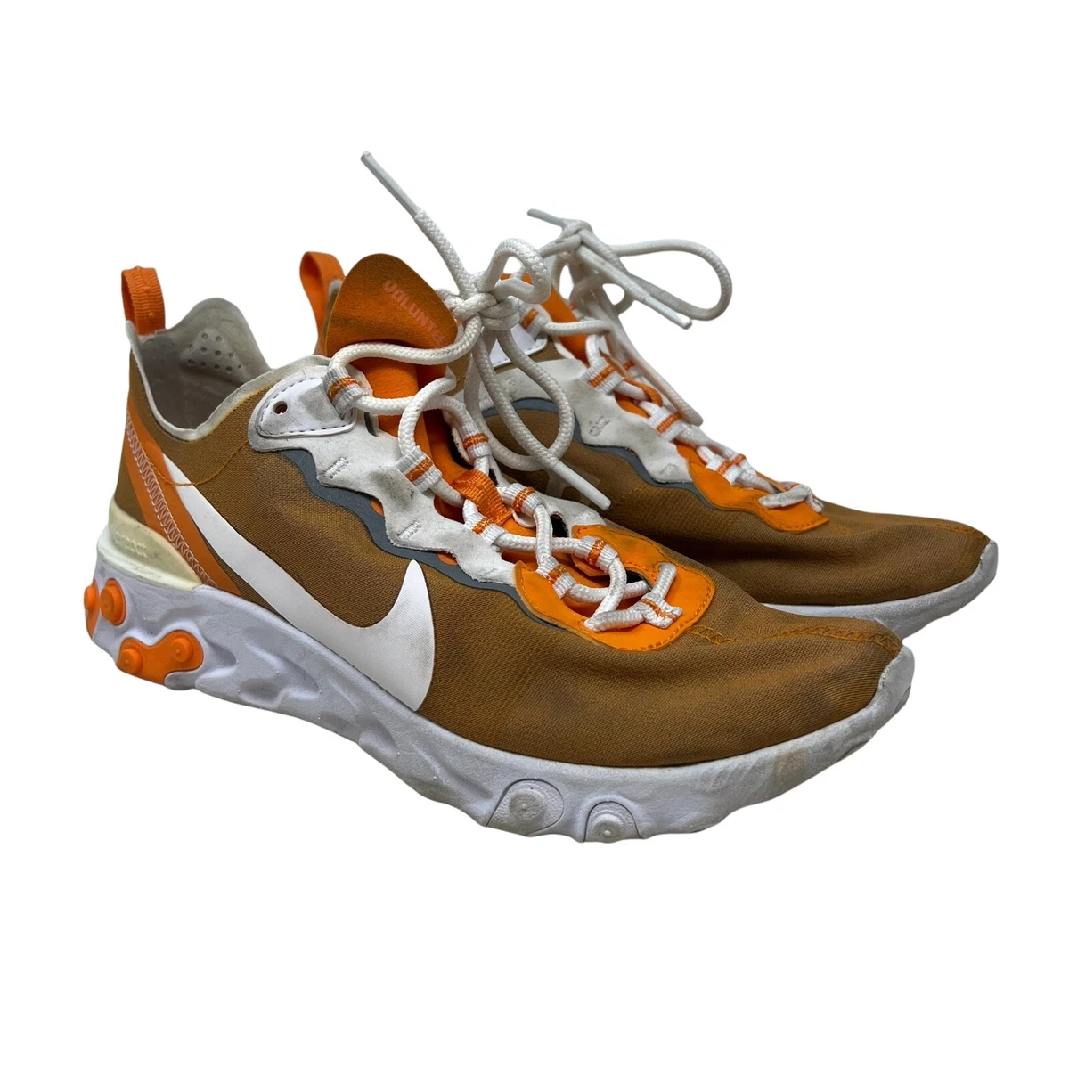 Nike React Element 55 Tennessee Volunteers Shoes Brown Orange White Men\'s 14 Nike React Element 55 Orange for Sale | Authenticity  main image 4