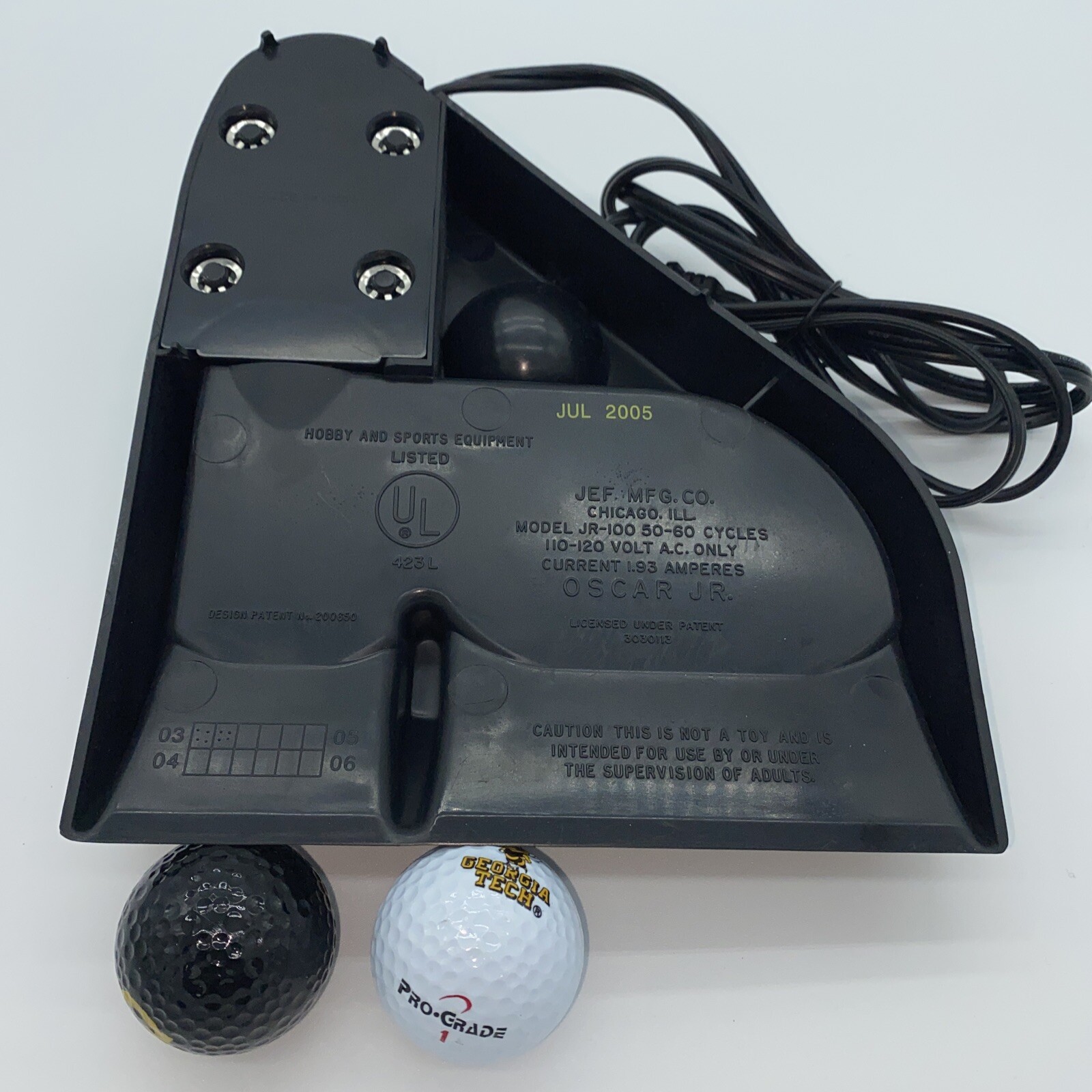 Vintage Electronic Oscar Jr. Putting Partner Tested Works Great +2 Gt Golf Balls