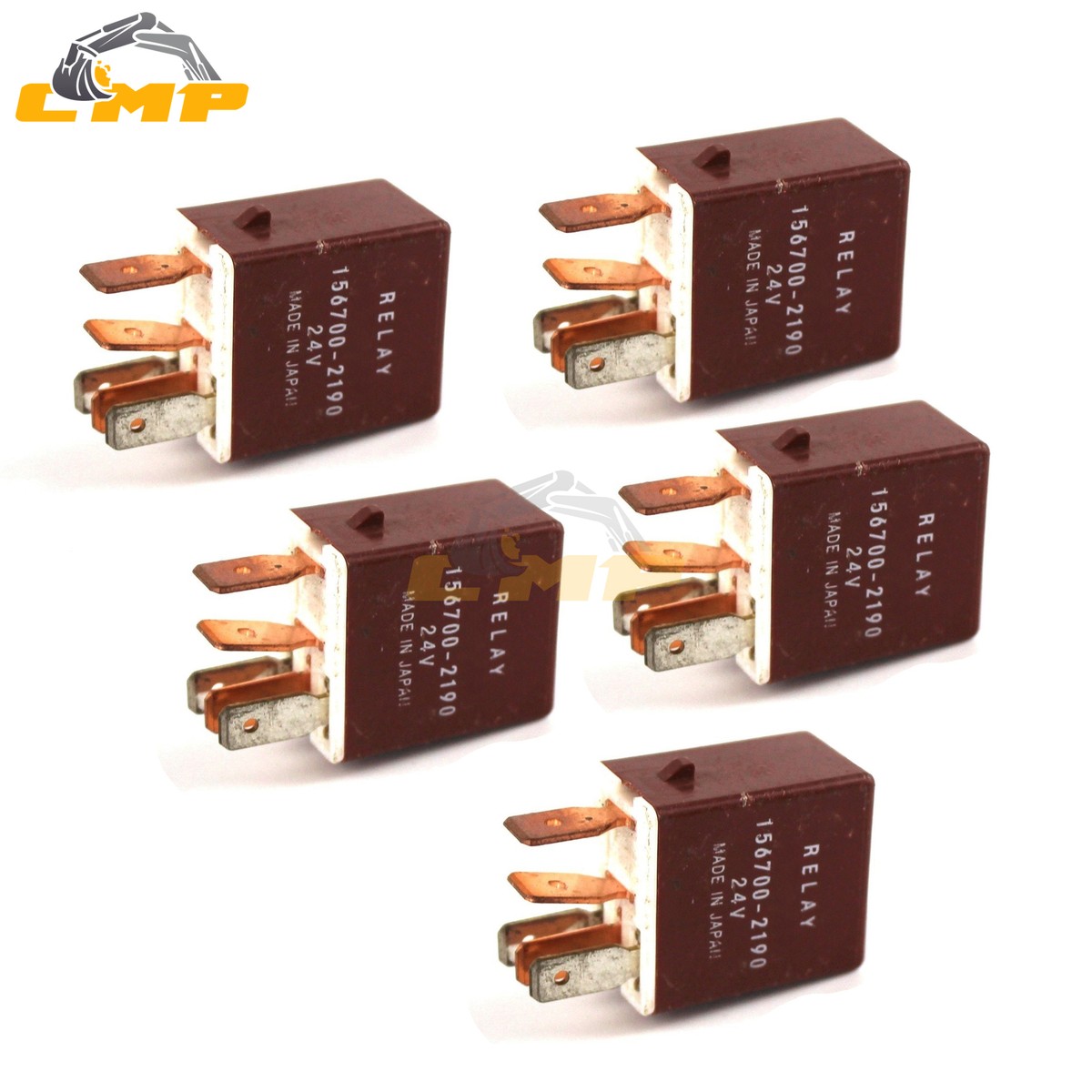 バッジ4点 5PCS Relay 4436534 156700-2190 For Hitachi Excavator ZAXIS70LC