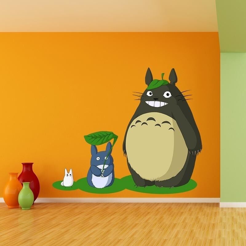 Totoro Full Color Wall Decal Sticker  Size 40