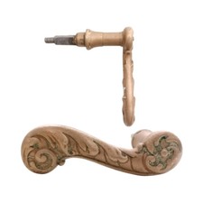 Türdrücker antik Neo Barock alt Türklinke Welle Messing 10er Vk