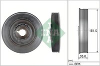 INA 544 0090 10 Riemenscheibe, Kurbelwelle FüR Dacia Infiniti MERCEDES-BENZ