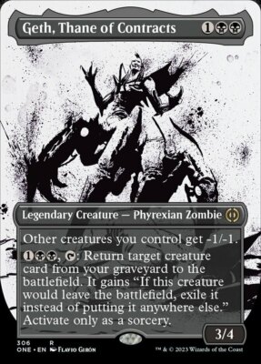 MTG Geth, Thane of Contracts - Borderless Showcase NM-Mint Phyrexia: All Will Be