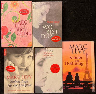 SAMMLUNG PAKET - 5 Taschenbücher - MARC LEVY - Wo bist Du? Zurück zu Dir u.a.