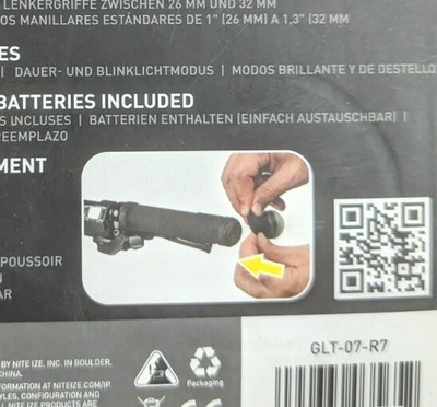 Nite Ize Griplit LED Handlebar Light Disc-o for sale online | eBay