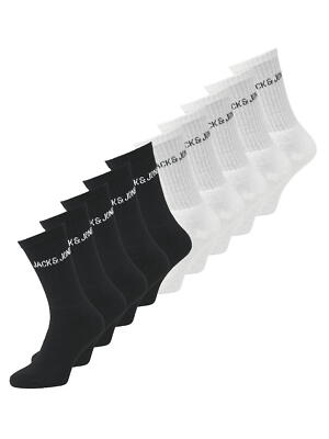 Jack & Jones Herren 5er-Pack Sport Tennis-Socken JacRegen gewebt Strümpfe NEU