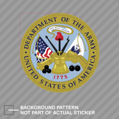Department of the Army Seal Sticker Vinyl armed forces united states | UK