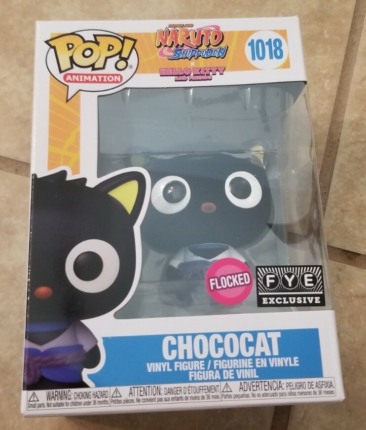 Sanrio X Naruto Flocked Chococat #1018 FYE Exclusive Funko Pop | eBay