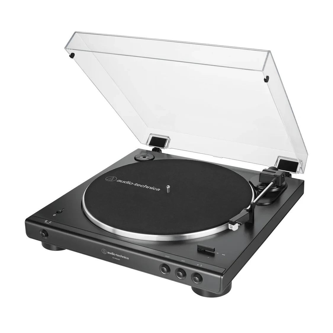 Audio-Technica AT-LP60XBT-BK Fully Automatic Wireless Belt-Drive Turntable,Black