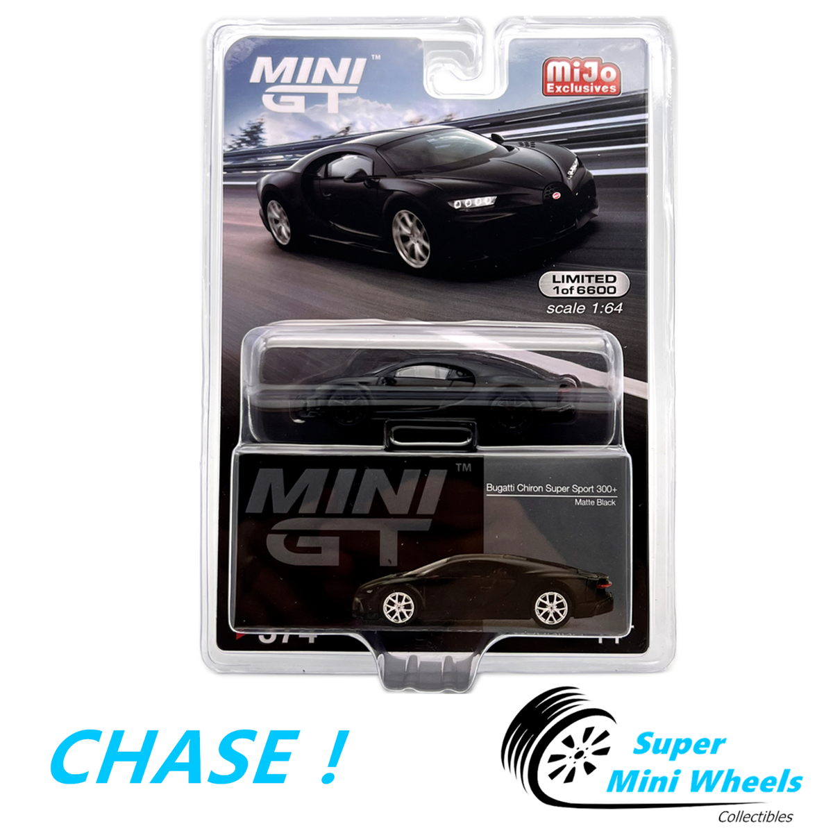 ミニカー MINI GT Bugatti Chiron Super Sport 300+ MINI GT Bugatti Chiron Super Sport 300+ World Record ( hand