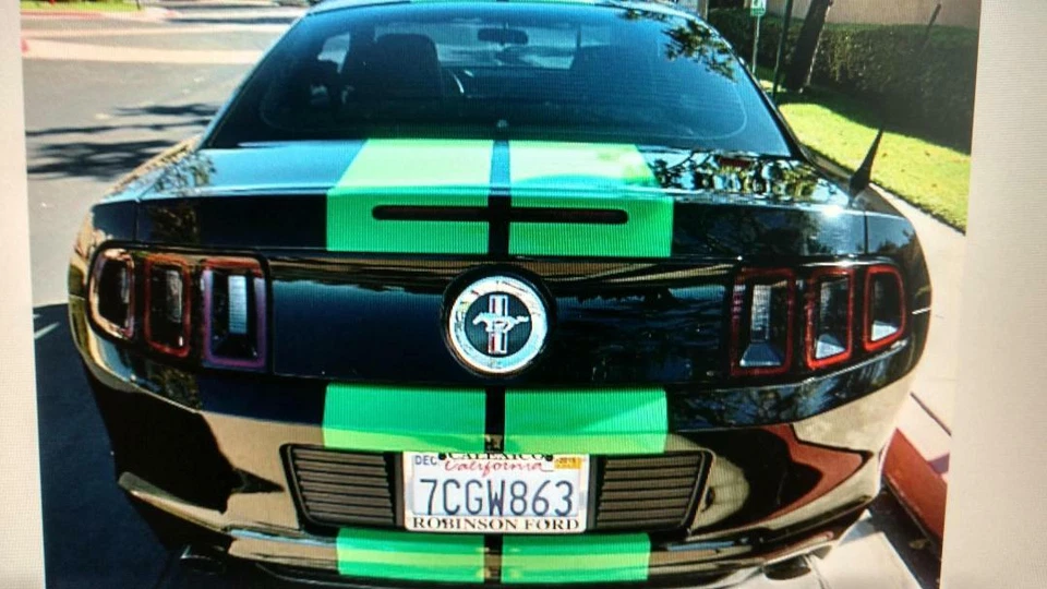 FOR FORD MUSTANG 10 Inch Racing 10" Duel Twin Graphic Vinyl Stripes 36 FEET Foto 2 de 4