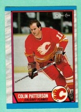(1) COLIN PATTERSON 1989-90 O-PEE-CHEE # 71 FLAMES ROOKIE NM  CARD (J8651)