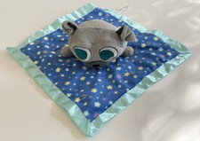 Disney Puppy Dog Pals Plush Bingo Security Blanket Lovey Satin Gray EUC