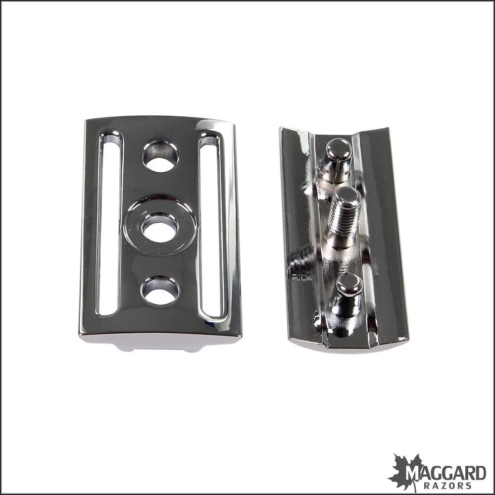 Safety Razor Replacement Head Maggard Razors V3 Closed Comb, Chrome | eBay