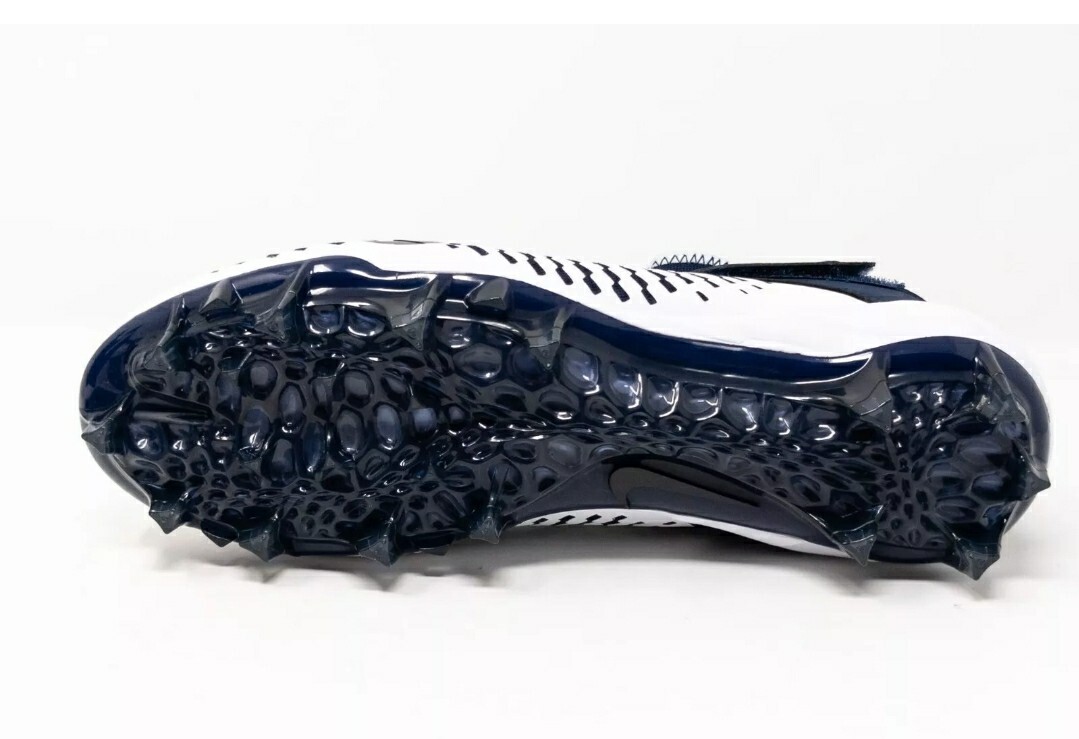 Nike Alpha Menace Pro 2 Football White Black College Navy BV3945-102 Men Sz 14 Size 14 Nike Alpha Menace Pro 2 Mid Football Cleats White  main image 3
