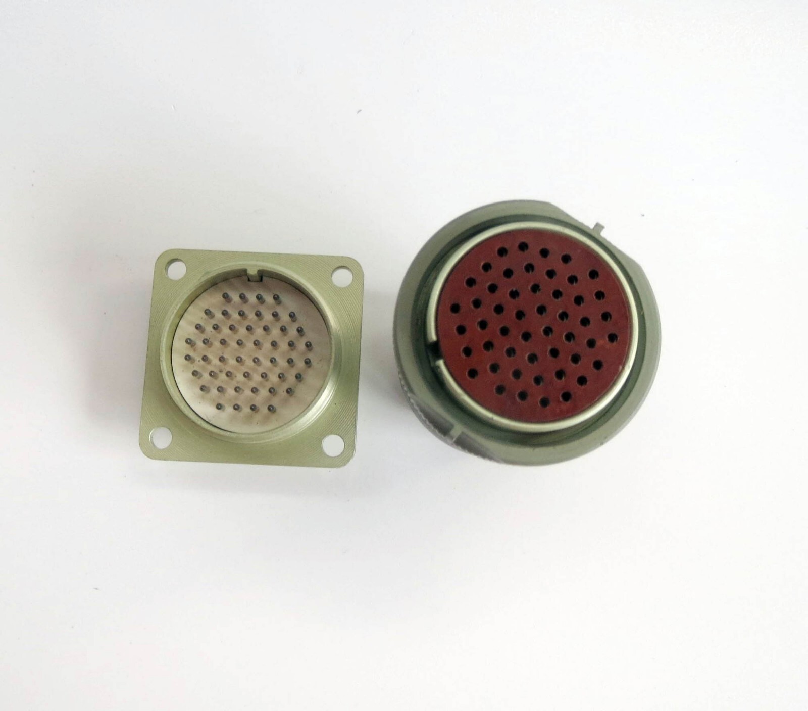 RS50TV РС50ТВ USSR Military M+F Plug&Socket Wire Cable 50pin Screw-in ...