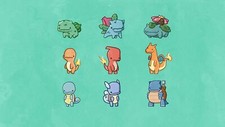 Pokemon pokmon starters minimalism video games simple Pad Gaming Mat Desk