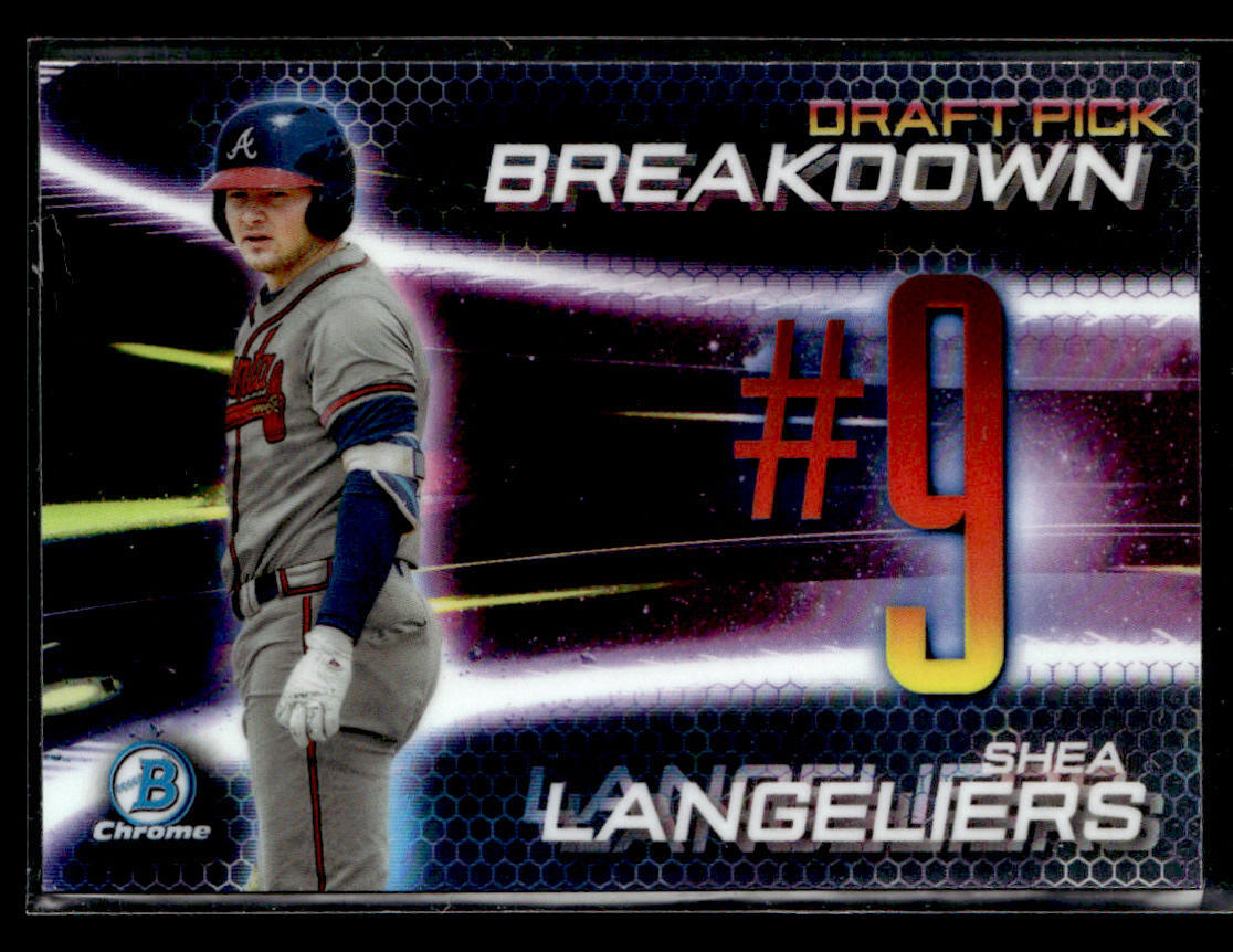 2019 Bowman Draft #BSB-SL Shea Langeliers Draft Pick Breakdown card