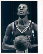 1990 Press Photo NBA Utah Jazz Thurl Bailey - snb12403