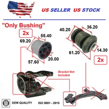 Control Arm Bushing Front For HONDA CRV 2007-2011 W/O Bracket Set 4 OEM Quality