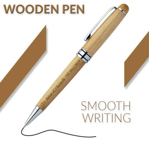 Custom Engraved  quality Wooden gift Pen  - Picture 1 of 4
