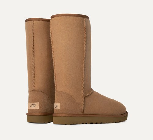 Auténtica Bota Mujer UGG Clásica Alta II 1016224 Color Castaño Gamuza Superior - Imagen 3 de 6