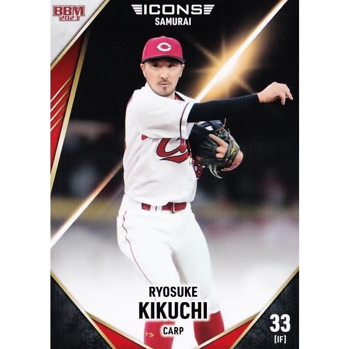2023 RYOSUKE KIKUCHI #32 BBM BASEBALL CARD ICONS Hiroshima