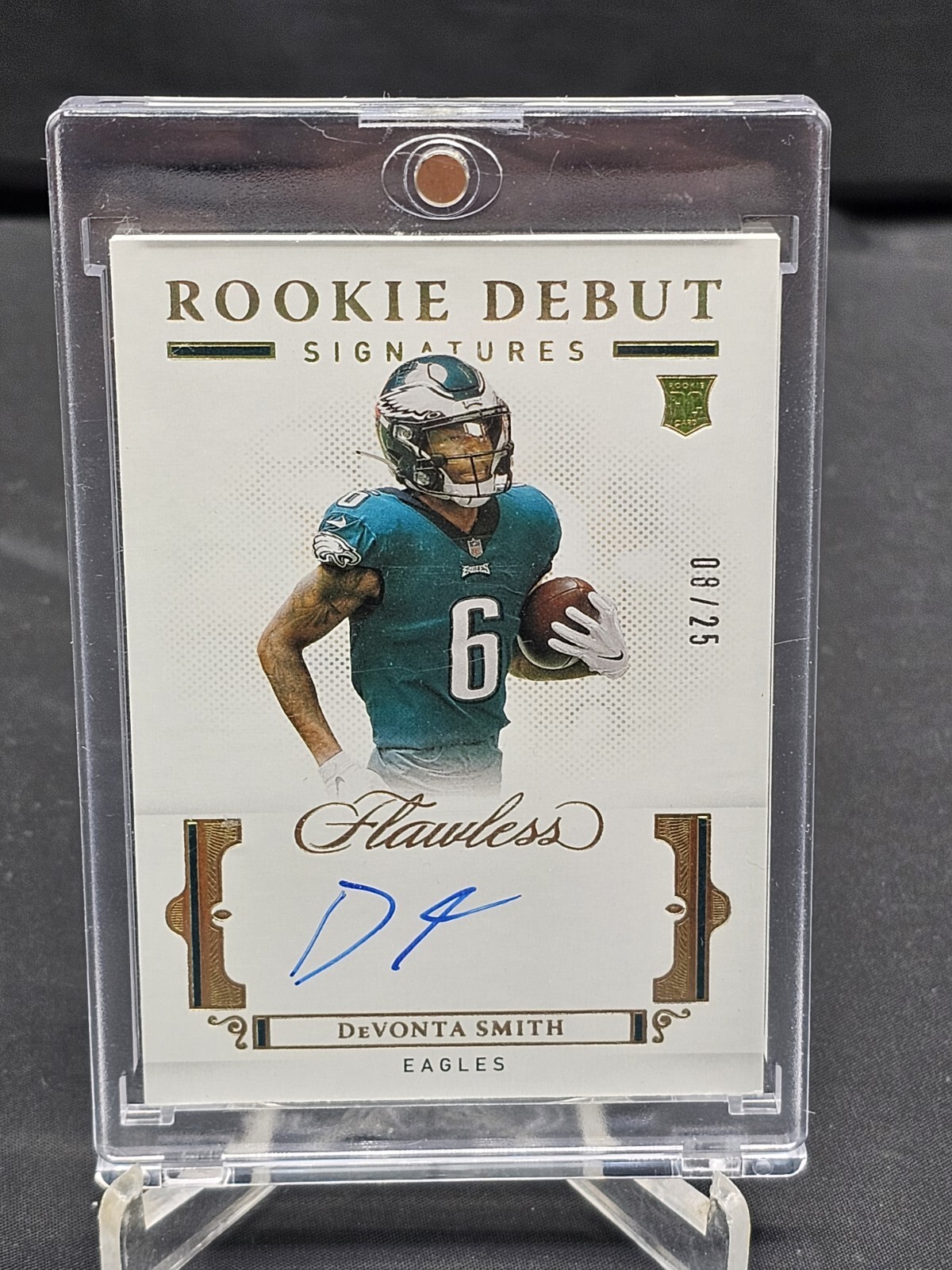 2021 Panini Flawless Rookie Debut Signatures Devonta Smith RC 08/25 Auto